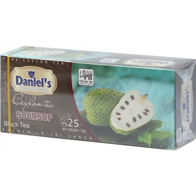 Daniel's. Soursop Black Tea 50 гр. карт.пачка, 25 пак.