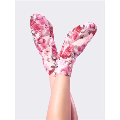 Koelf Маски-носочки для ног «роза» - Rose petal satin foot mask, 16г