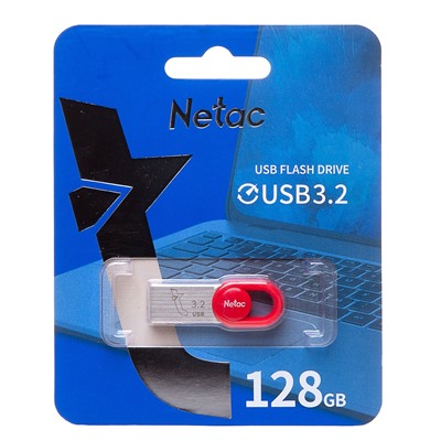 Флэш накопитель USB 128 Гб Netac UM2 (red)