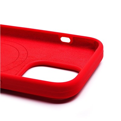 Чехол-накладка - SM003 SafeMag Soft Touch с анимацией для "Apple iPhone 14 Pro" (red)