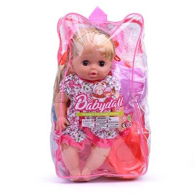 Кукла "Настенька" с аксессуарами, в рюкзаке