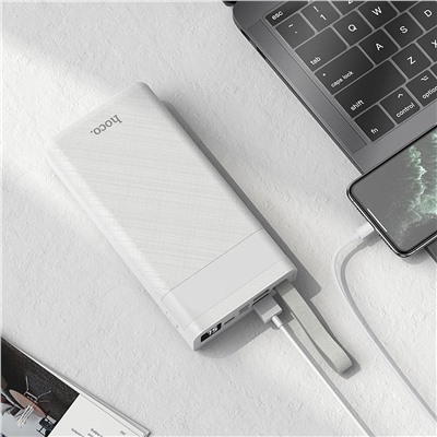 Внешний аккумулятор Hoco J73 30000mAh Micro/Type-C/Lightning/USB*2 (white)