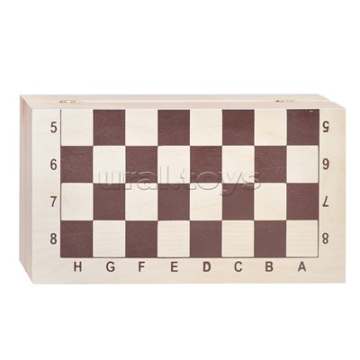 Набор 2 в 1 Шахматы гроссмейстерские + шашки деревянные с доской (415*215)
