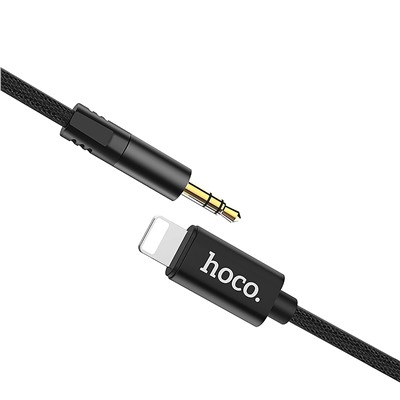 Кабель Lightning - 3.5mm Hoco UPA13  100см   (black)