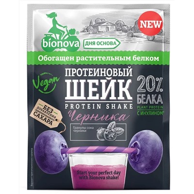 БИОНОВА Шейк протеиновый с черникой 25 г