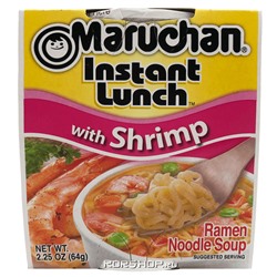 Лапша б/п со вкусом креветки Instant Lunch Maruchan, США, 64 г Акция
