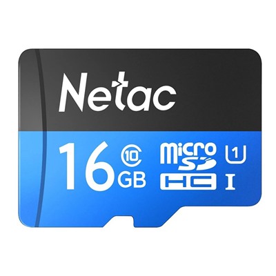 Карта флэш-памяти MicroSD 16 Гб Netac P500  Standard  UHS-I (90 Mb/s) + SD адаптер (Class 10)