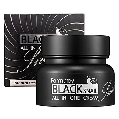 FarmStay Крем для лица с муцином черной улитки – Black snail all in one cream, 100мл