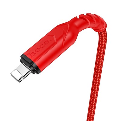 Кабель USB - Apple lightning Hoco X59 Victory PD  100см 2,4A  (red)