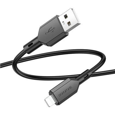 Кабель USB - Apple lightning Borofone BX70  100см 2,4A  (black)