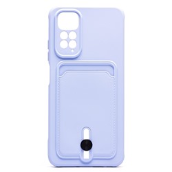 Чехол-накладка - SC304 с картхолдером для "Xiaomi Redmi Note 11 4G Global/Redmi Note 11S 4G" (light violet) (208784)