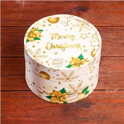 Коробка "Merry Christmas" завальцованная без окна ,13 х 8,5 см