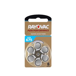 Элемент воздушно-цинковый RAYOVAC RAYOVAC (6-BL) (для слуховых аппаратов)  (6/60/300)