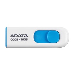 Флэш накопитель USB 16 Гб A-Data C008 (white/blue)