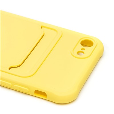 Чехол-накладка - SC304 с картхолдером для "Apple iPhone 7/iPhone 8/iPhone SE 2020" (yellow) (208667)