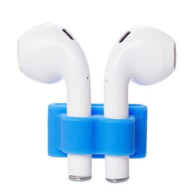 Держатель - силиконовый для наушников "Apple AirPods" (blue)