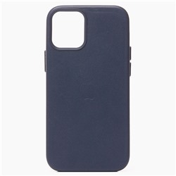 Чехол-накладка ORG SM002 экокожа SafeMag для "Apple iPhone 12/iPhone 12 Pro" (indigo blue)