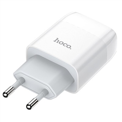 Адаптер Сетевой с кабелем Hoco C73A Glorious 2USB 2,4A/10W (USB/Micro USB) (white)