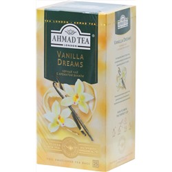 AHMAD TEA. Flavoured Collection. Vanilla dreams карт.пачка, 25 пак.