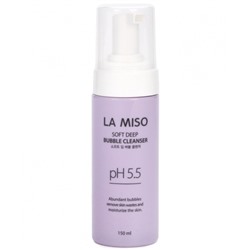 La Miso Пенка кислородная для глубокого очищения PH 5.5 – Soft deep bubble cleanser, 150мл