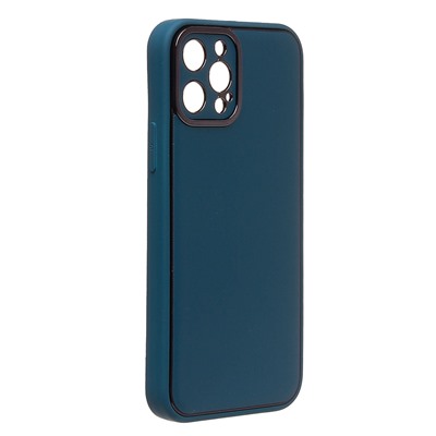 Чехол-накладка - PC084 экокожа для "Apple iPhone 12 Pro" (blue) (219654)