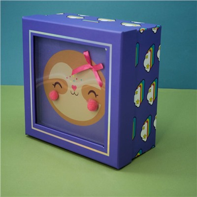 Набор подарочных коробок 3 в 1 «Cute sloth», 15*15*6.5-17*17*8-19*19*9.5