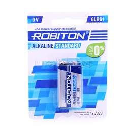 Батарейки алкалиновые ROBITON STANDARD 6LR61 9V BL1