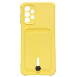 Чехол-накладка - SC304 с картхолдером для "Samsung SM-A135 Galaxy A13 4G" (yellow) (208720)