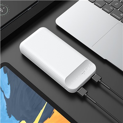 Внешний аккумулятор Hoco J52A 20 000mAh Micro/USB*2 (white)