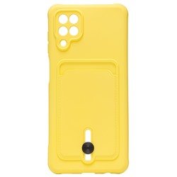 Чехол-накладка - SC304 с картхолдером для "Samsung SM-A125 Galaxy A12" (yellow) (208713)