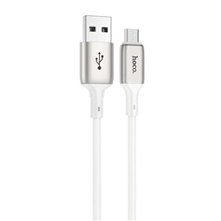 Кабель USB - micro USB Hoco X66  100см 2,4A  (white)