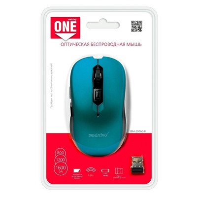 Мышь оптическая беспроводная Smart Buy SBM-200AG-B (blue)