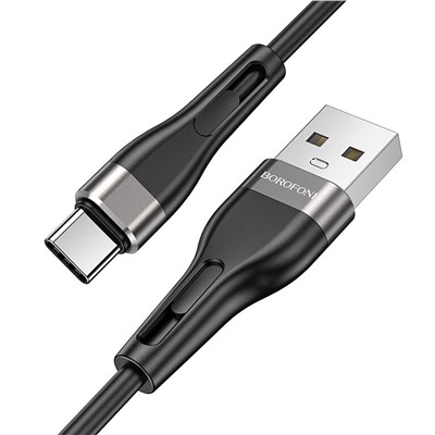 Кабель USB - Type-C Borofone BX46 (повр. уп)  100см 3A  (black)