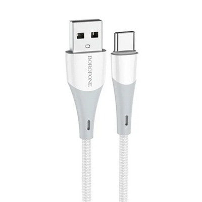 Кабель USB - Type-C Borofone BX60  100см 3A  (white)