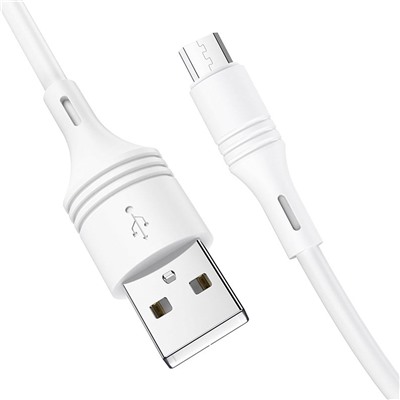 Кабель USB - micro USB Borofone BX43 CoolJoy  100см 2,4A  (white)