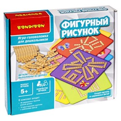 Игра-головоломка для дошкольников Bondibon «ФИГУРНЫЙ РИСУНОК», Box