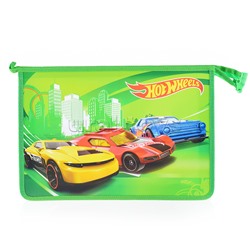 Папка для тетрадей "Hot Wheels" формат А4, пластик, на молнии