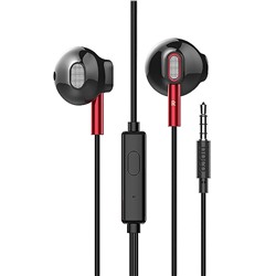 Проводные наушники с микрофоном вкладыши Hoco M57 Sky sound universal (повр.уп.) Jack 3,5  (black)