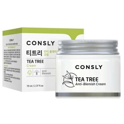 Consly Крем для проблемной кожи с экстрактом чайного дерева - Tea tree anti-blemish cream, 70мл