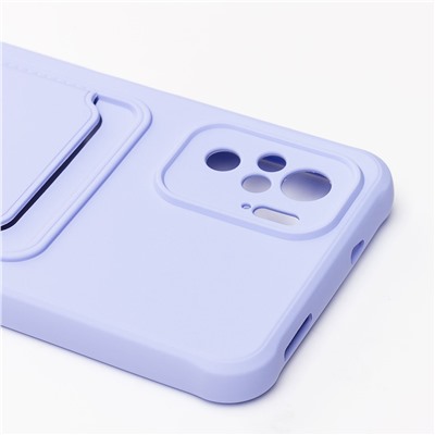 Чехол-накладка - SC304 с картхолдером для "Xiaomi Redmi Note 10/Redmi Note 10S" (dark violet)