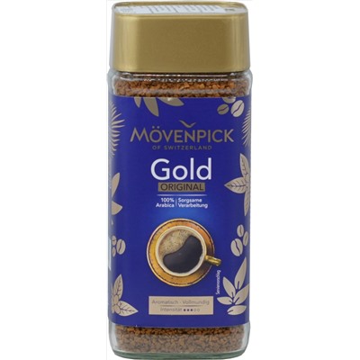 Mövenpick. Gold Original  200 гр. стекл.банка