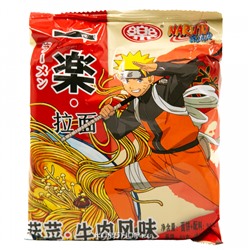 Лапша б/п Ичираку Рамен со вкусом говядины Yile Noodles Naruto, Китай, 92 г Акция