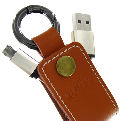 Кабель USB - micro USB Remax RC-034m Western  30см 2,1A  (brown)