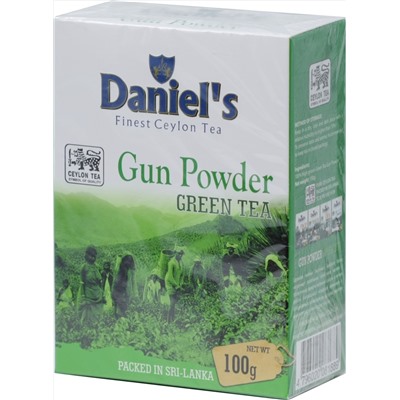 Daniel's. Gun Powder green tea 100 гр. карт.пачка