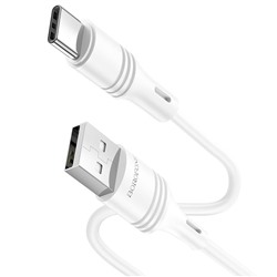 Кабель USB - Type-C Borofone BX43 CoolJoy  100см 3A  (white)