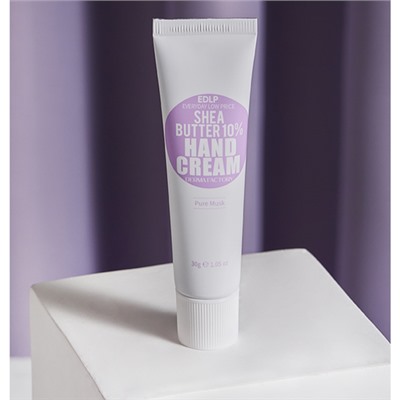 Derma Factory Крем для рук с маслом ши аромат мускуса - Shea butter 10% hand cream pure musk, 30г