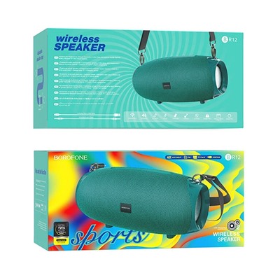 Портативная акустика Borofone BR12 Amplio sports (peacock blue)