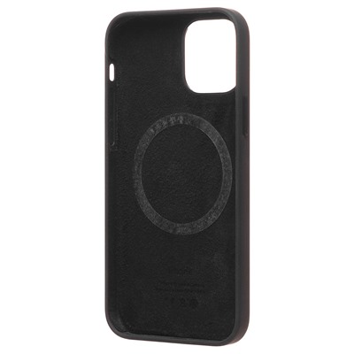 Чехол-накладка ORG Silicone Case SafeMag с анимацией для "Apple iPhone 12/iPhone 12 Pro" (чёрный)