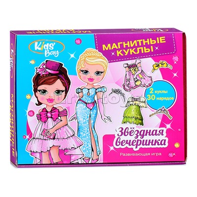 Развивающая игра. Магнитные куклы "Звездная вечеринка"