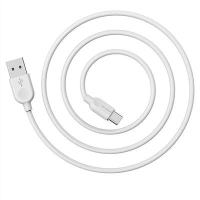 Кабель USB - Type-C Borofone BX14  200см 3A  (white)